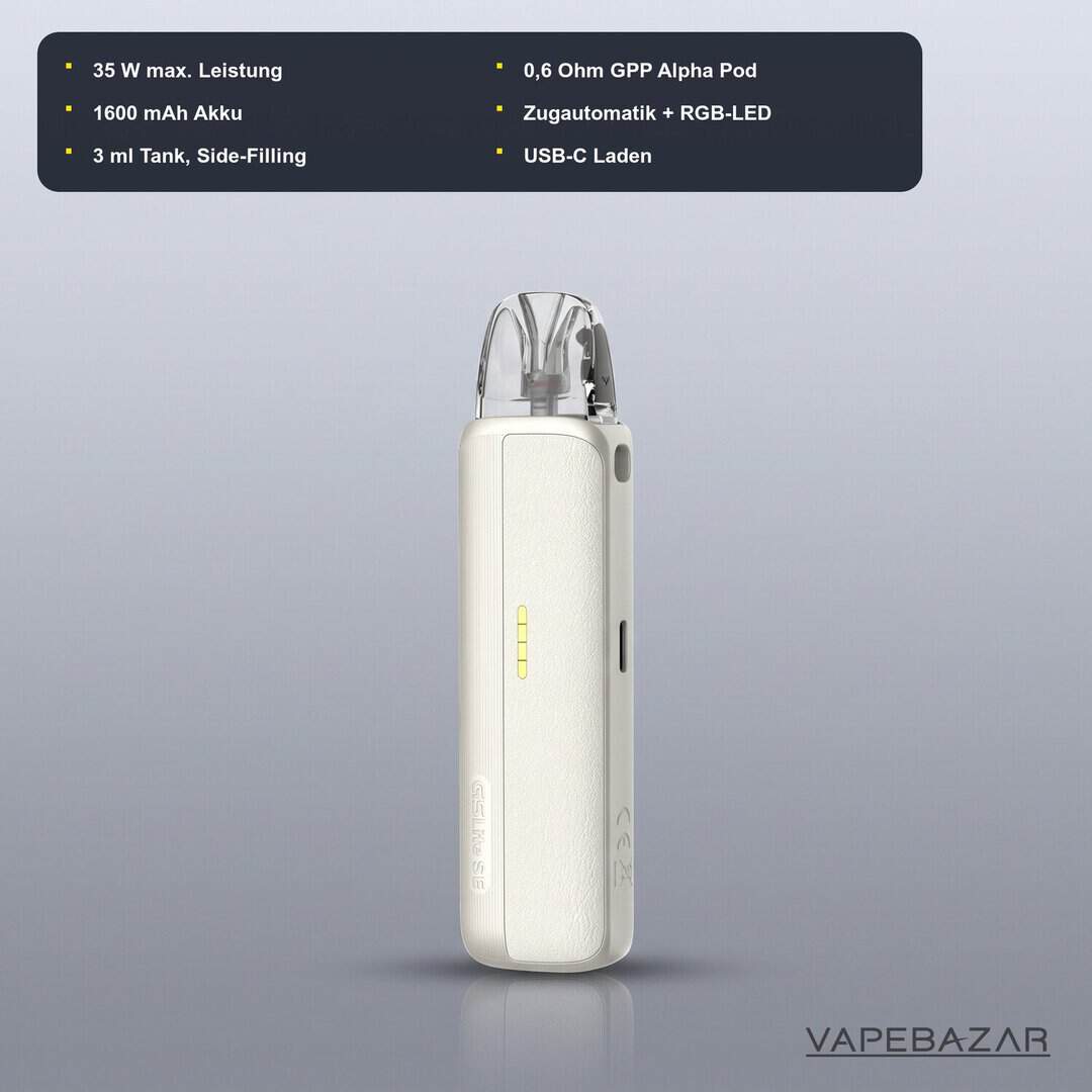 uwell caliburn g5 lite se white leather 02 | Vapebazar Uwell Caliburn G5 Lite Se White Leather Technische Daten