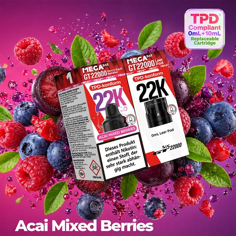 | Vapebazar Megabar Gt22000 Acai Mixed Berries Vapebazar