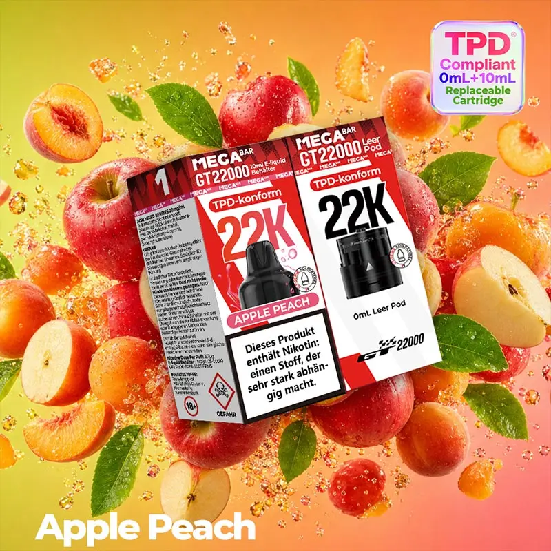 02 Megabar GT22000 Apple Peach | Vapebazar Megabar Gt22000 Apple Peach Vapebazar