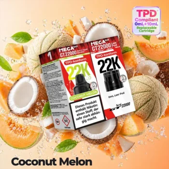 07 Megabar GT22000 Coconut Melon | Vapebazar Megabar Gt22000 Coconut Melon Vapebazar