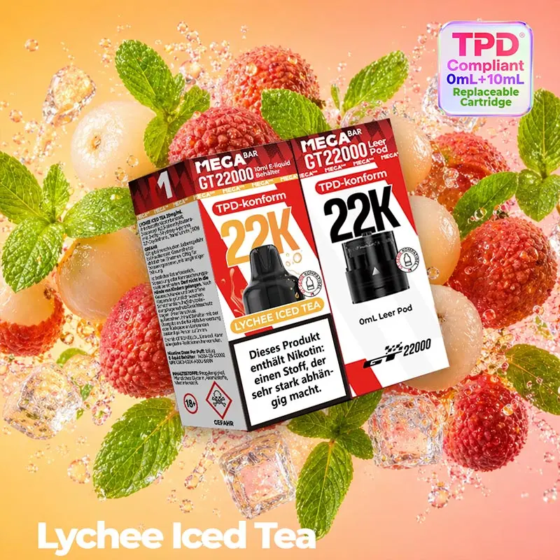 09 Megabar GT22000 Lychee Ice Tea | Vapebazar Megabar Gt22000 Lychee Iced Tea Vapebazar