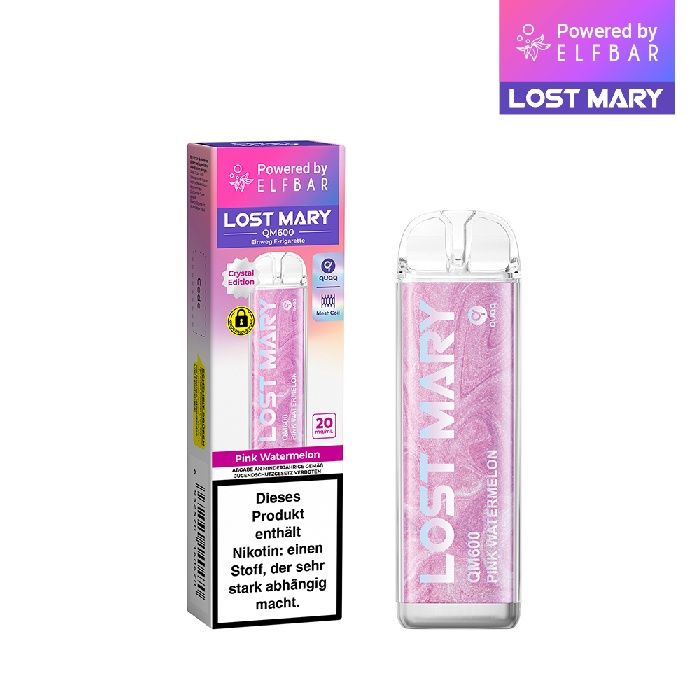 14 Pink Watermelon | Vapebazar Elfbar Lost Mary Qm600 – Pink Watermelon