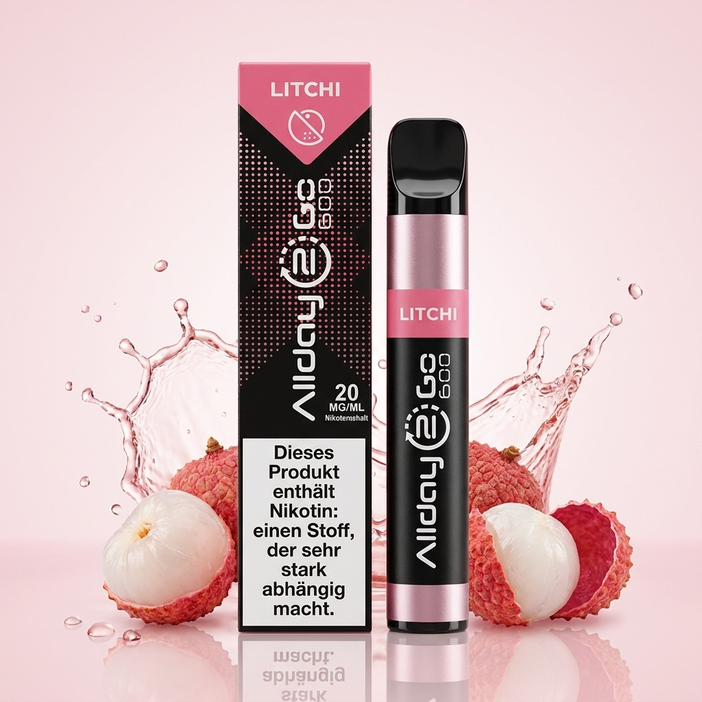 Allday2Go Litchi Erstbild | Vapebazar Allday2Go – Litchi – Einweg Vape