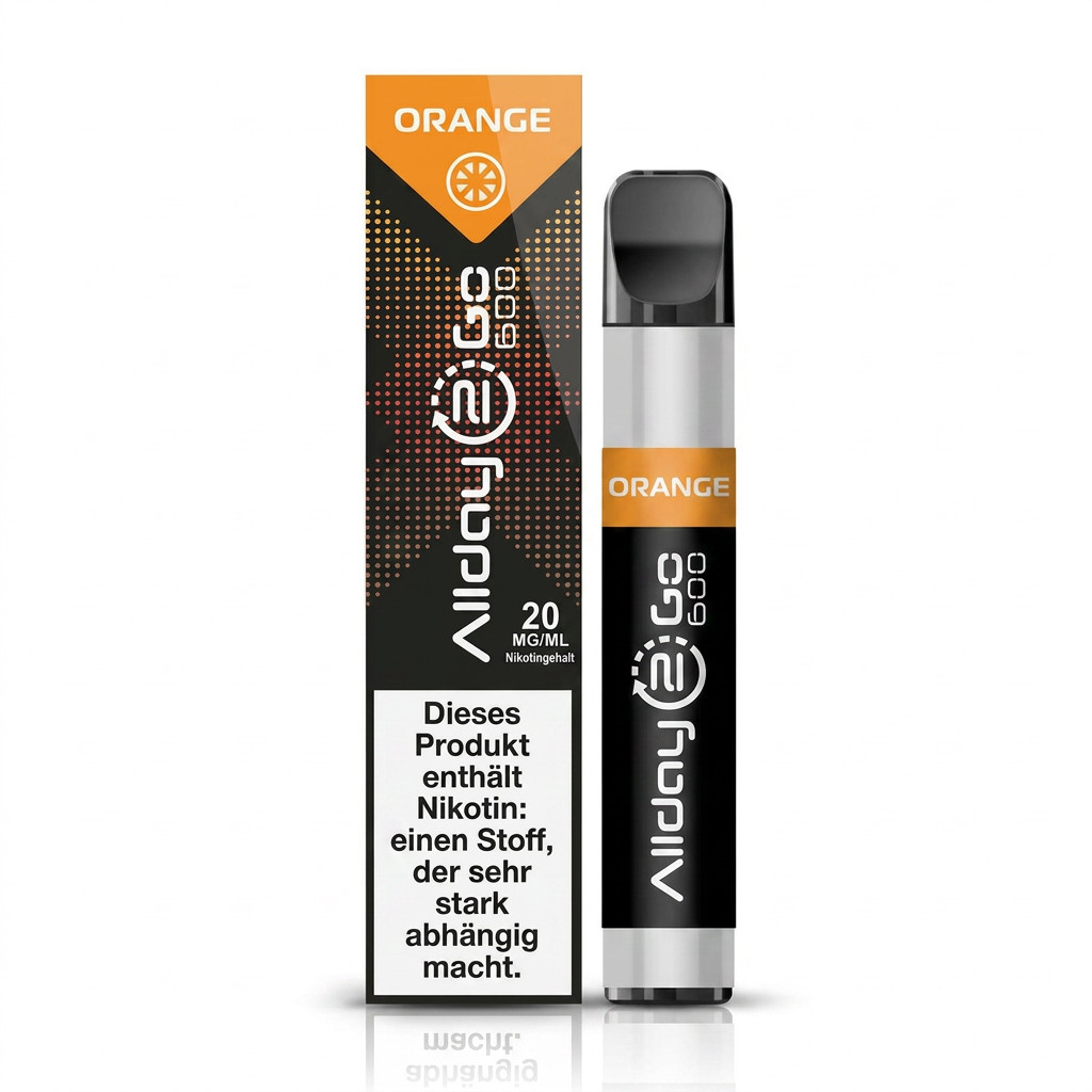 Allday2Go Orange Drittbild | Vapebazar Allday2Go – Orange – Einweg Vape