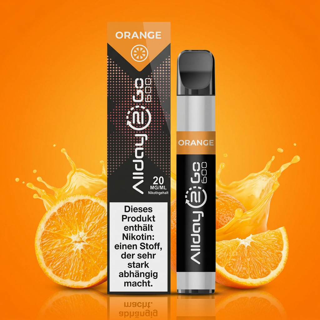 Allday2Go Orange | Vapebazar Allday2Go – Orange – Einweg Vape