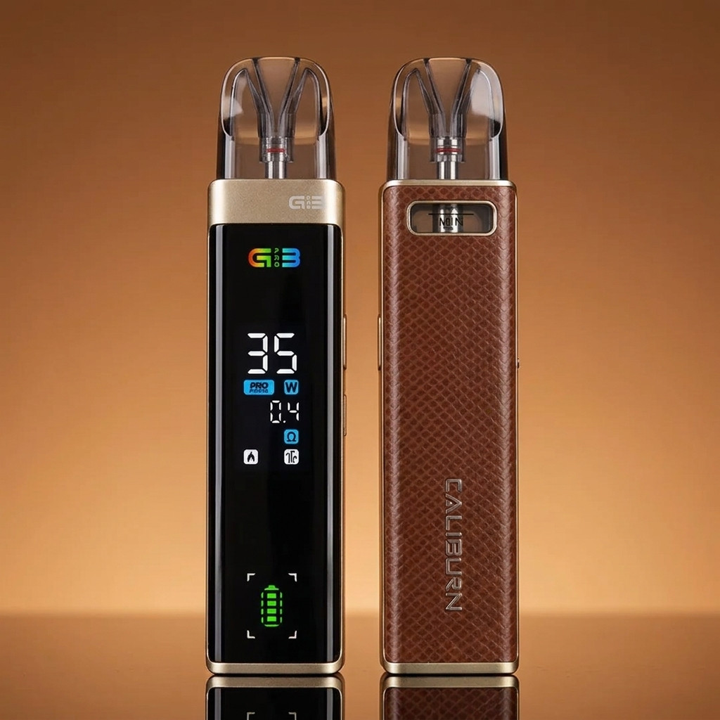 Caliburn G3 Pro Brown Leather | Vapebazar Uwell Caliburn G3 Pro – Brown Leather