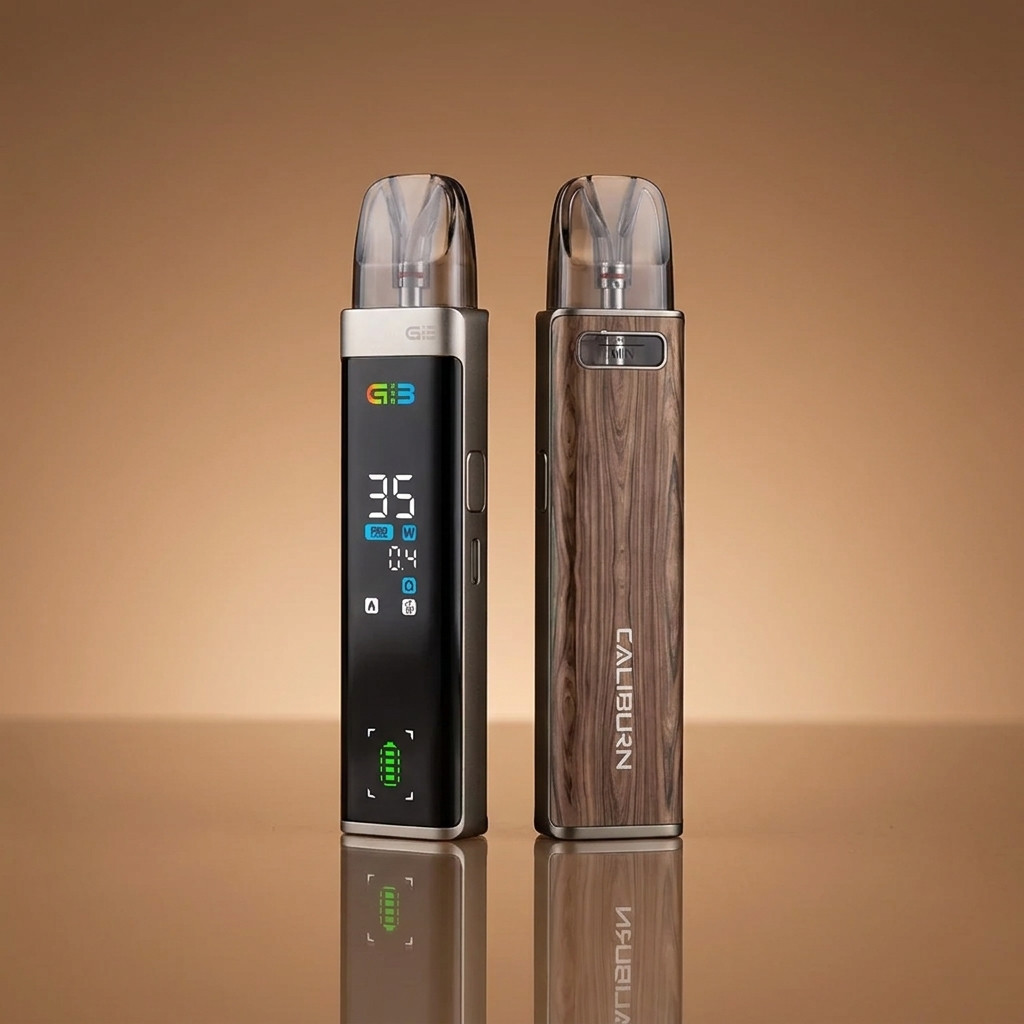 Caliburn G3 Pro Brown Wood | Vapebazar Uwell Caliburn G3 Pro – Brown Wood