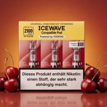 ICEWAVE Pod - Amaretto Cherry - 3er Pack