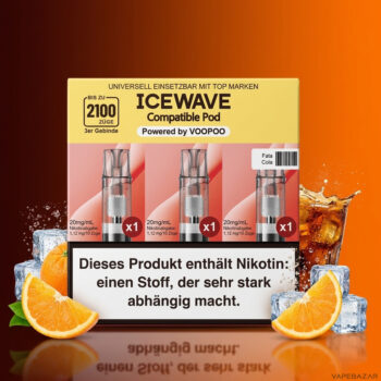 ICEWAVE Pod - Cola Orange - 3er Pack