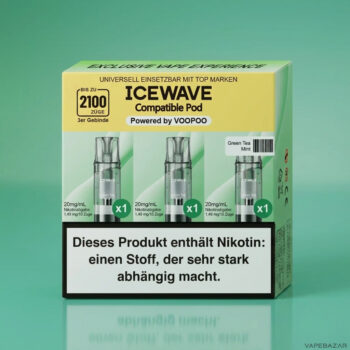 ICEWAVE Pod - Green Tea Mint - 3er Pack - ohne Frucht