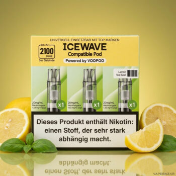 ICEWAVE Pod - Lemon Tea Basil - 3er Pack