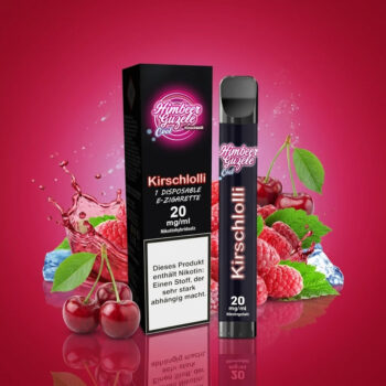 Kirschlolli Disposables – Himbeer Guzele Cool – Nikotinfrei Einweg Vape