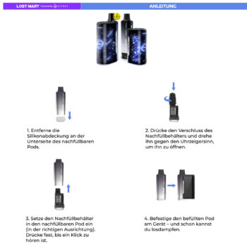 Lost Mary Nera Max Anleitung Vapebazar