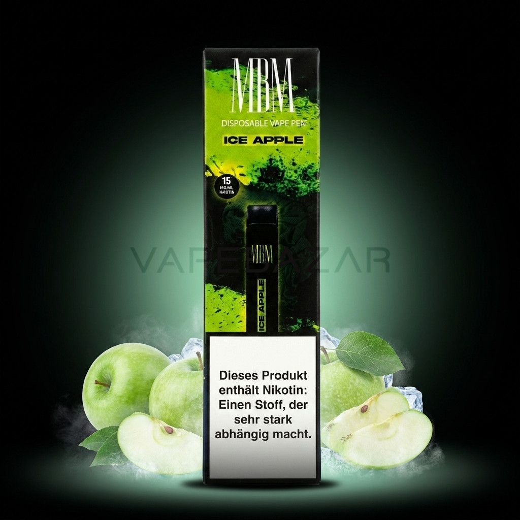 MBM Einweg Vape Ice Apple Erstbild | Vapebazar Mbm Einweg Vape – Ice Apple