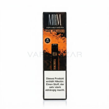 MBM Einweg Vape – Ice Peach – weiss