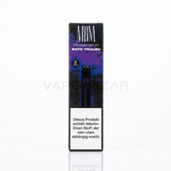 MBM Einweg Vape – Rote Traube – weiss