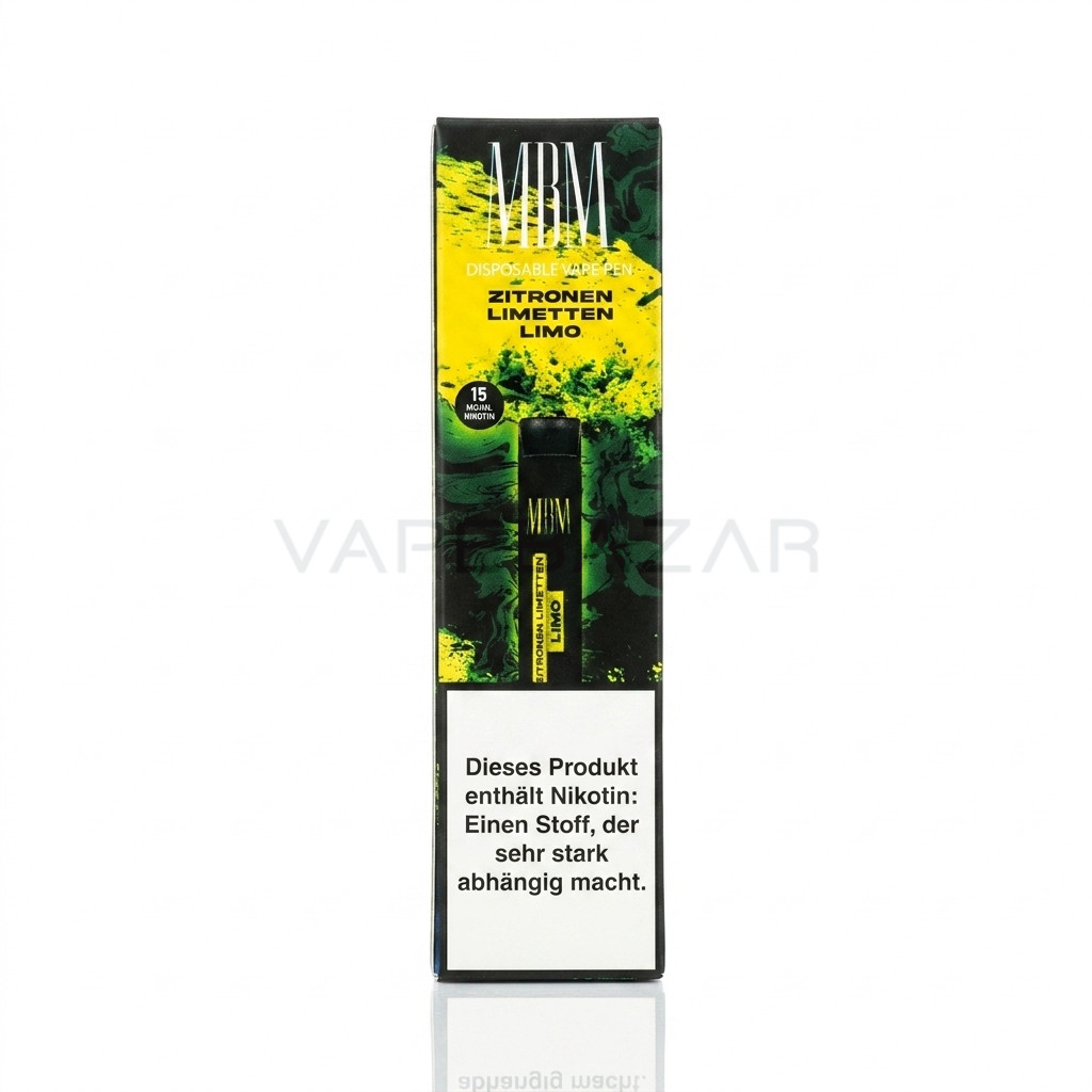 MBM Einweg Vape Zitronen Limetten Limo weiss | Vapebazar Mbm Einweg Vape – Zitronen Limetten Limo – Weiss