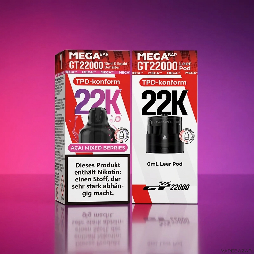 Megabar GT22000 Acai Mixed Berries dezent | Vapebazar Megabar Gt22000 Acai Mixed Berries Vapebazar