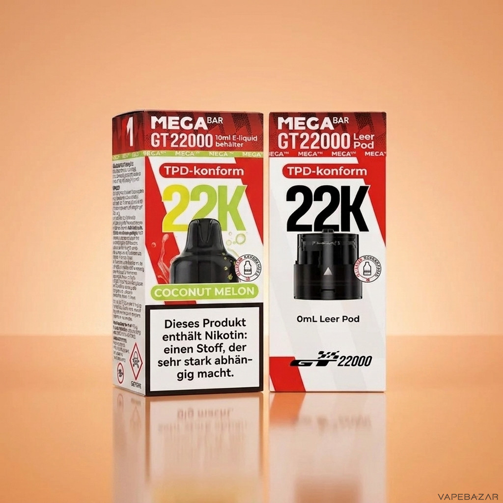 Megabar GT22000 Coconut Melon dezent | Vapebazar Megabar Gt22000 Coconut Melon Vapebazar