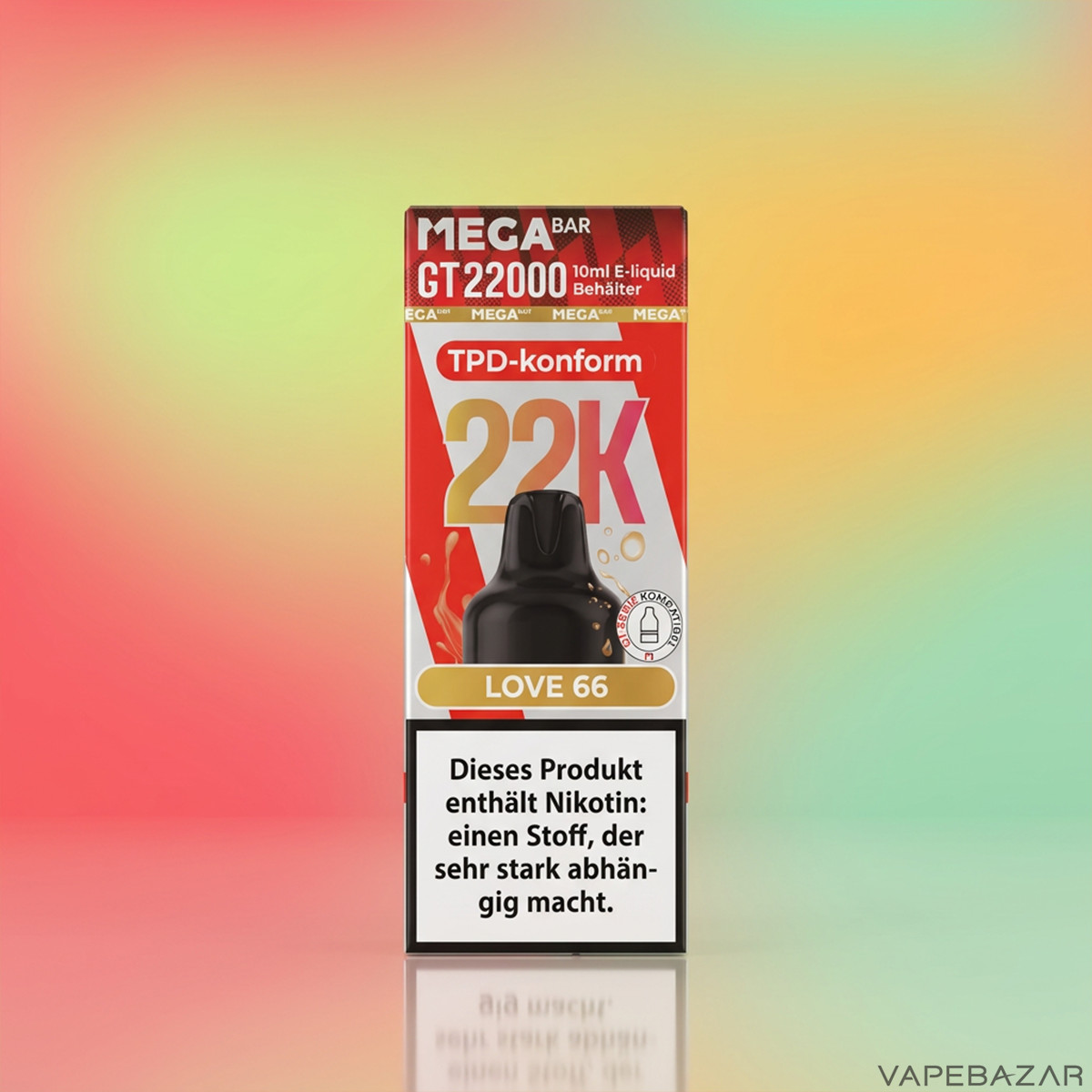 Megabar GT22000 Love 66 dezent | Vapebazar Megabar Gt22000 - Love 66