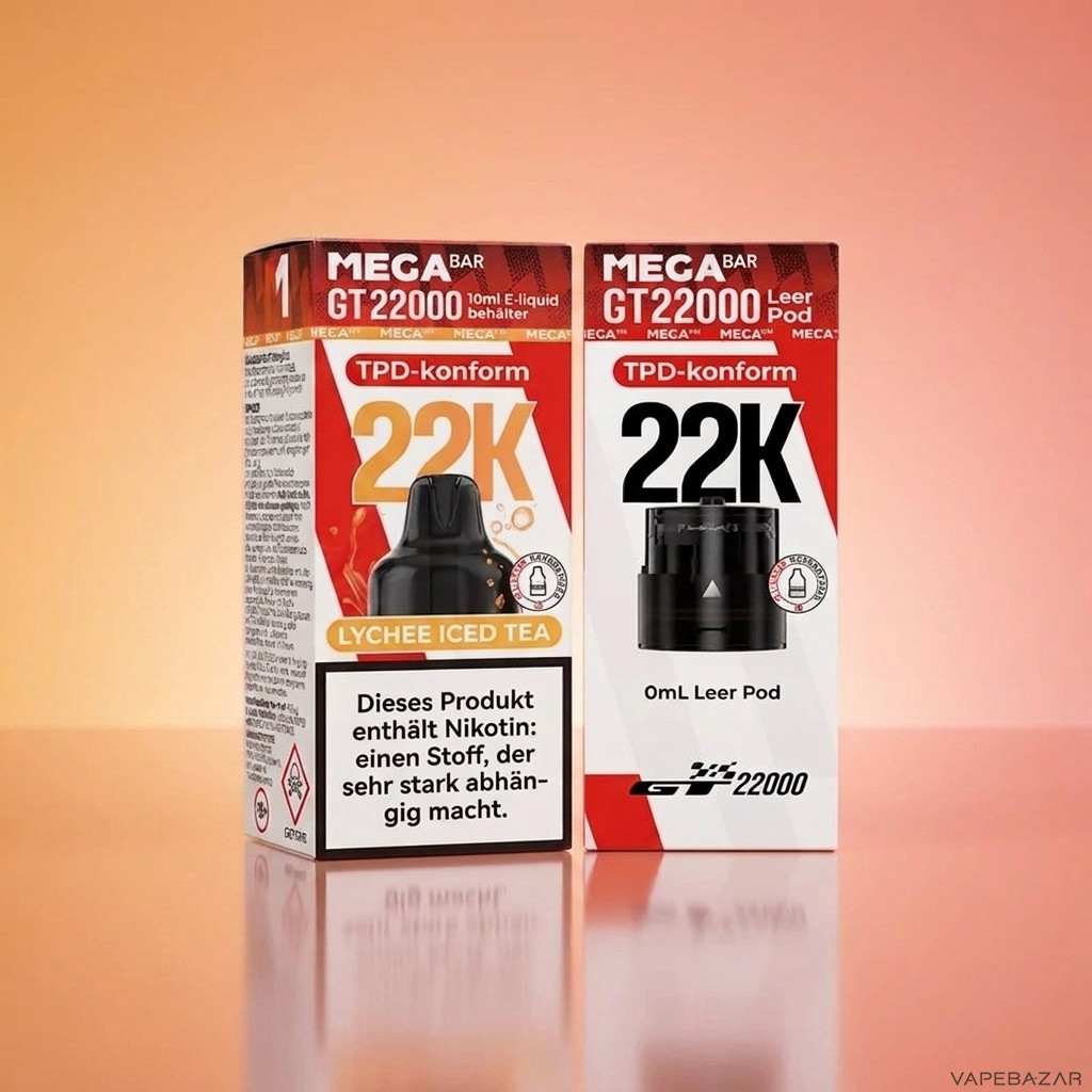 Megabar GT22000 Lychee Ice Tea dezent | Vapebazar Megabar Gt22000 Lychee Iced Tea Vapebazar
