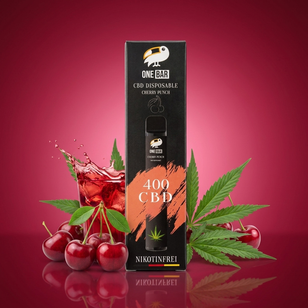One Bar CBD Cherry Punch | Vapebazar One Bar Cbd – Cherry Punch – Nikotinfrei