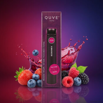 QUVE Vape – Beerenmix – Nikotinfrei Einweg Vape