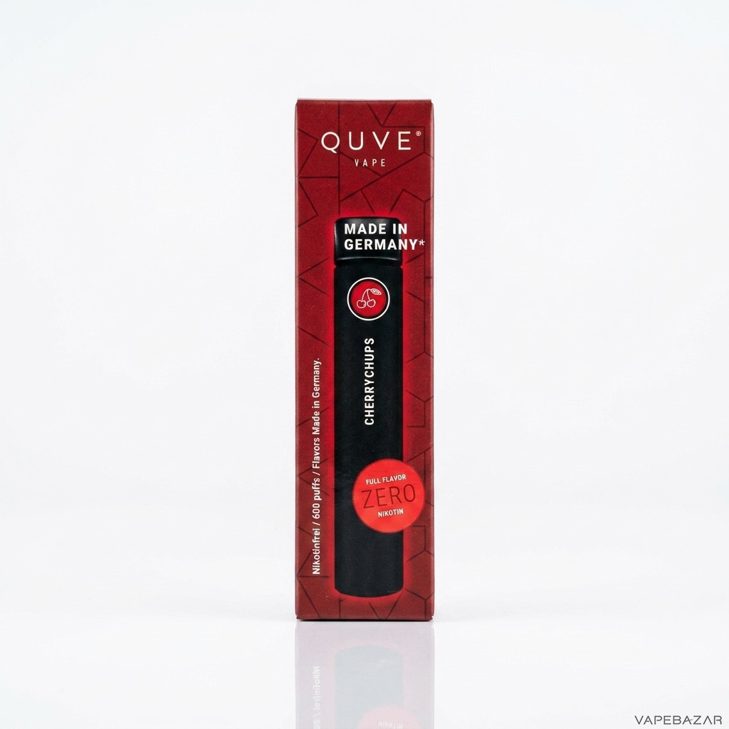 QUVE Vape Cherrychups Drittbild | Vapebazar Quve Vape – Cherrychups – Nikotinfrei Einweg Vape