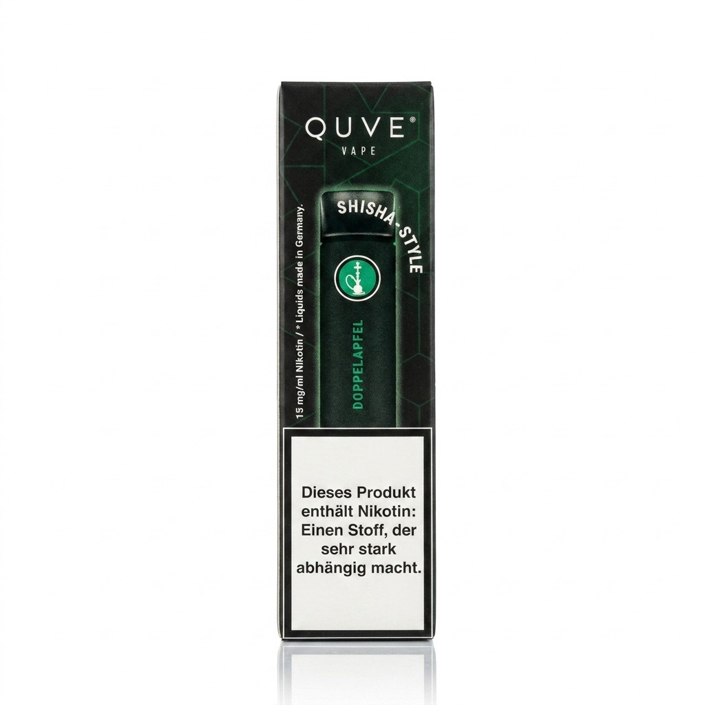 QUVE Vape Doppelapfel Drittbild | Vapebazar Quve Vape – Doppelapfel – Einweg Vape