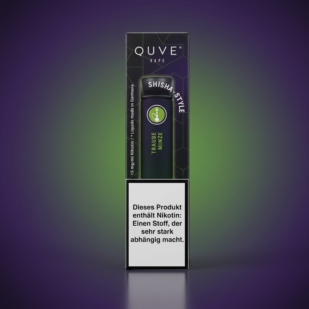 QUVE Vape Traube Minze Zweitbild | Vapebazar Quve Vape – Traube Minze – Einweg Vape