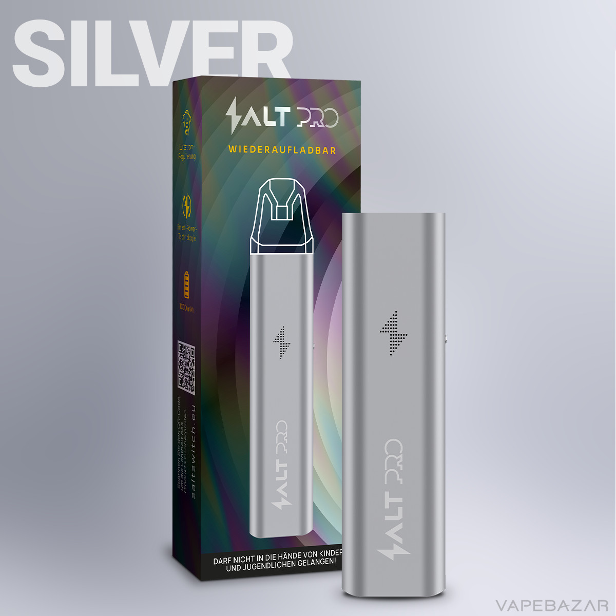 Salt Pro Device Silver 1 | Vapebazar Salt Pro Device – Silver-1