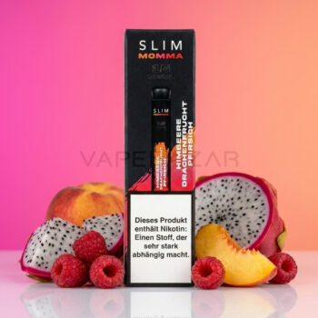 Slim Momma Einweg Vape – Himbeere Drachenfrucht Pfirsich