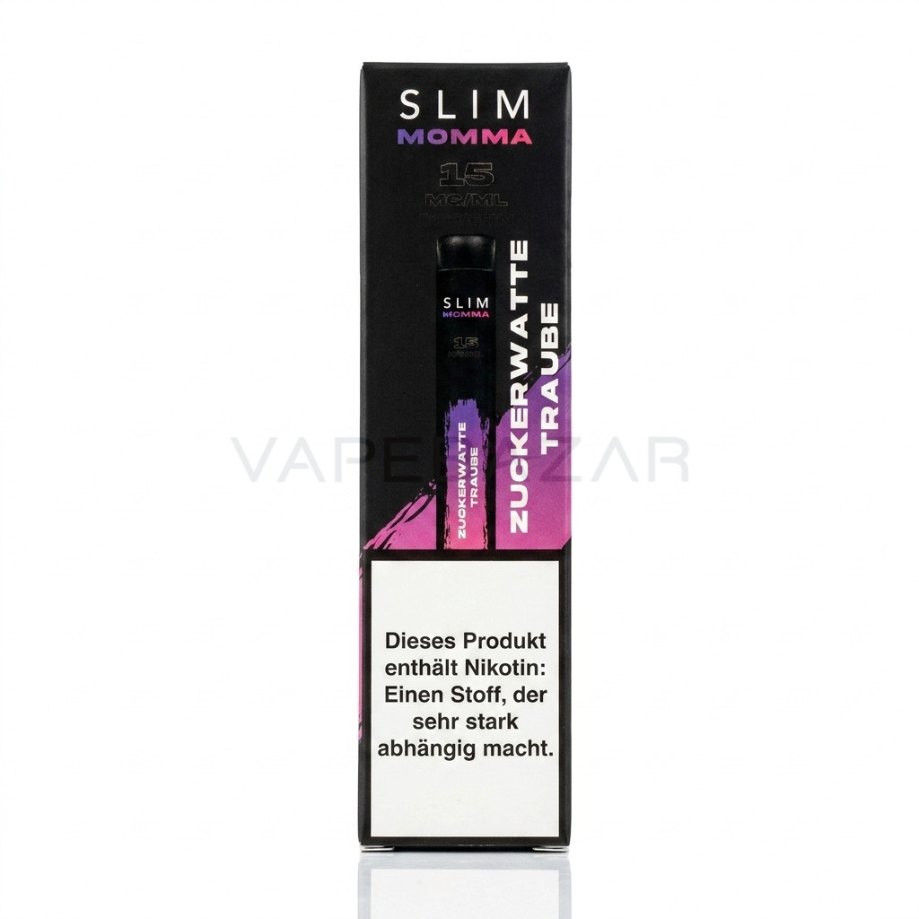 Slim Momma Zuckerwatte Traube weiss | Vapebazar Slim Momma Einweg Vape – Zuckerwatte Traube – Weiss