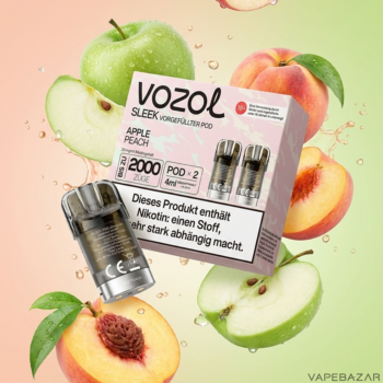 Vozol Sleek Apple Peach | Vapebazar Vozol Sleek – Apple Peach