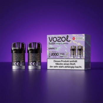 Vozol Sleek – Grape Ice – Clean
