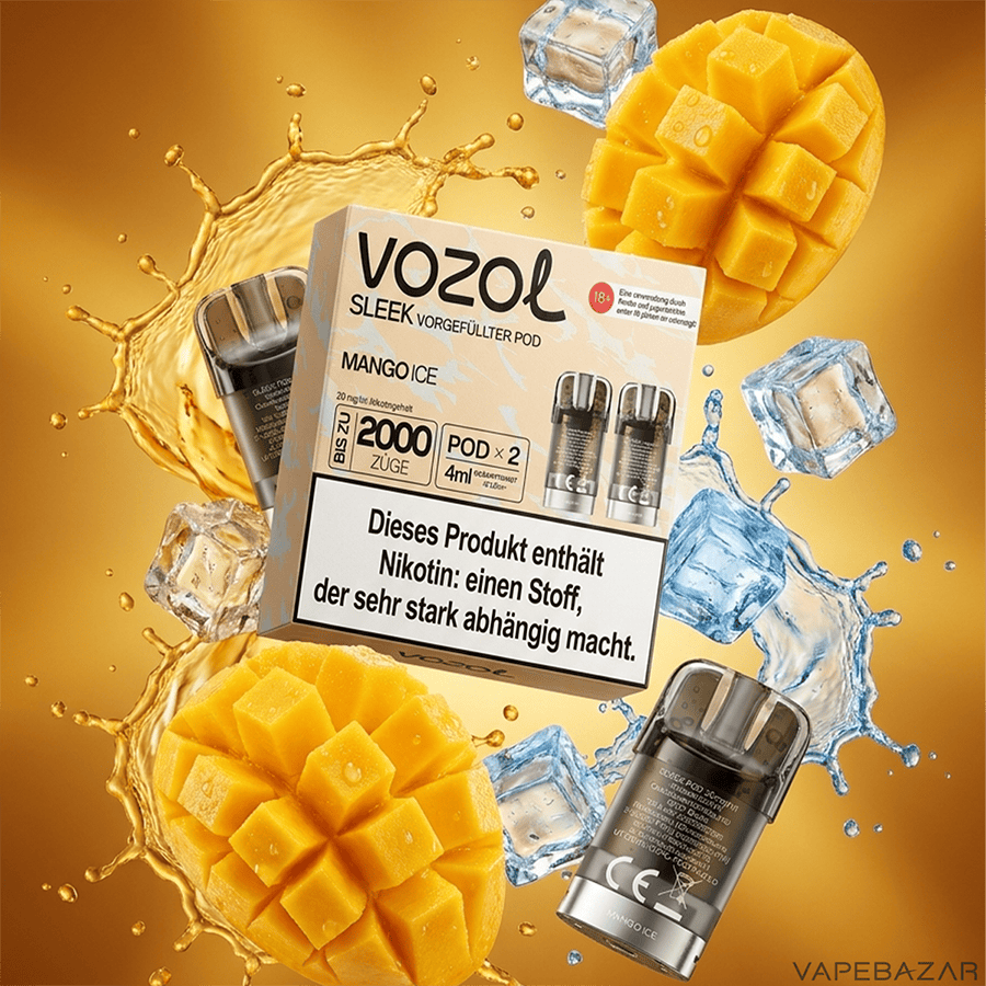 Vozol Sleek Mango Ice | Vapebazar Vozol Sleek – Mango Ice
