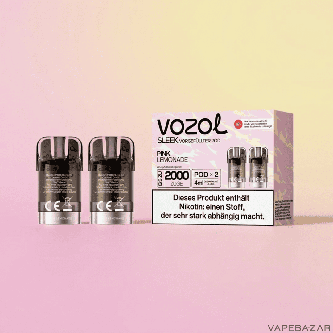 Vozol Sleek Pink Lemonade Clean | Vapebazar Vozol Sleek – Pink Lemonade – Clean