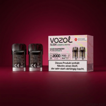 Vozol Sleek – Raspberry Pomegranate – Clean