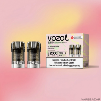 Vozol Sleek – Strawberry Banana – Clean