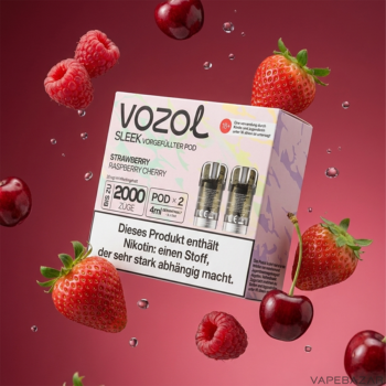 Vozol Sleek – Strawberry Raspberry Cherry