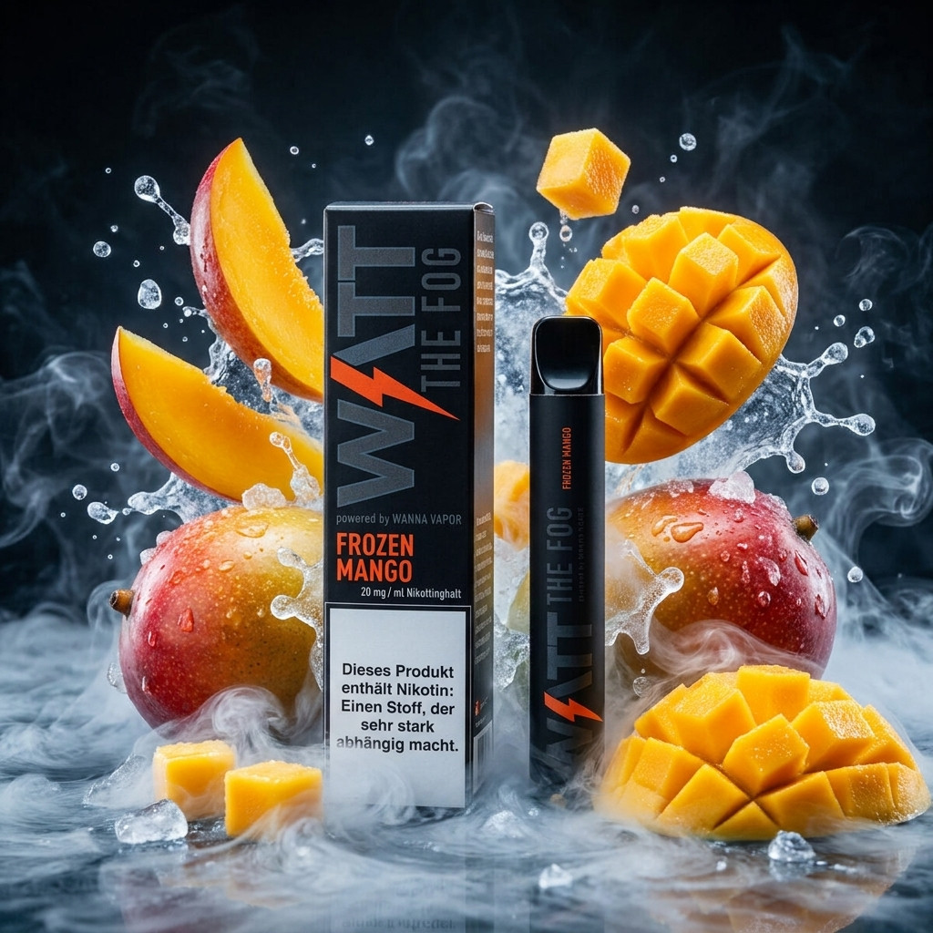 Watt the Fog Frozen Mango | Vapebazar Watt The Fog Disposable – Frozen Mango – Einweg Vape
