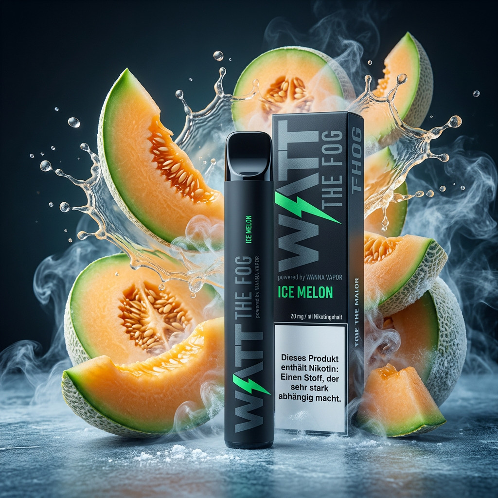 Watt the Fog Ice Melon | Vapebazar Watt The Fog Disposable – Ice Melon – Einweg Vape