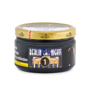 Adalya Berlin Nights Shisha Tabak Dose auf weissem Hintergrund