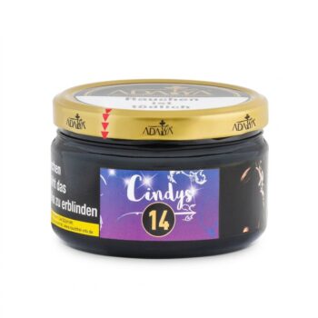 Adalya Cindys Shisha Tabak Dose auf weissem Hintergrund