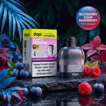 Vaporesso Dojo Blast X Pod Nachfüllbehälter 10ml - Blueberry Sour Raspberry - 20mg