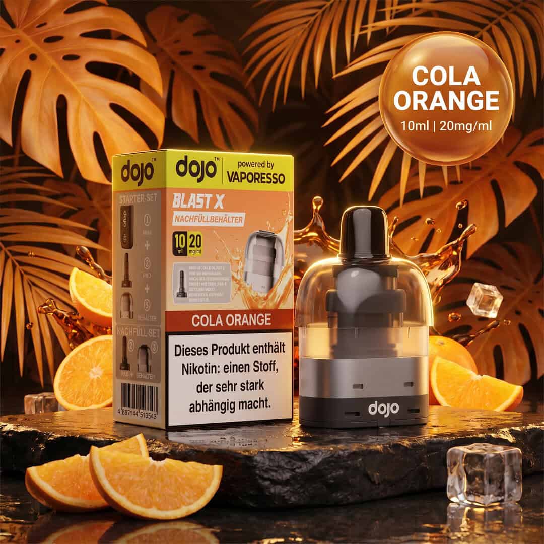 cola orange final | Vapebazar Vaporesso Dojo Blast X Pod Nachfüllbehälter 10Ml - Cola Orange - 20Mg