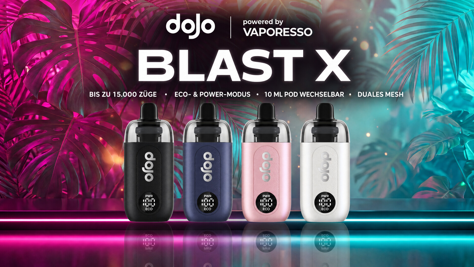 dojo home hero v2 | Vapebazar Dojo Blast X Farbig