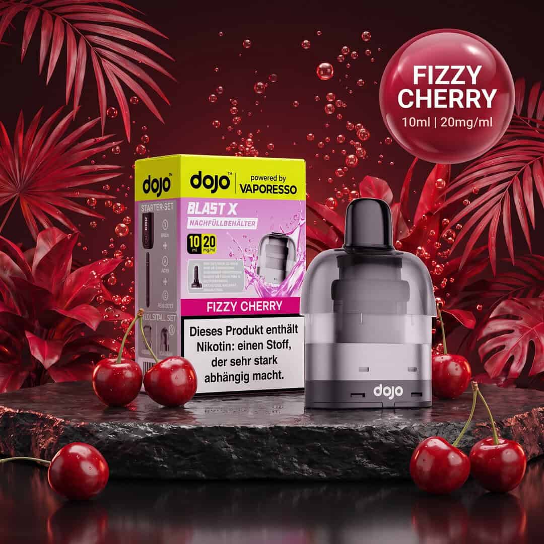 fizzy cherry final | Vapebazar Vaporesso Dojo Blast X Pod Nachfüllbehälter 10Ml - Fizzy Cherry - 20Mg