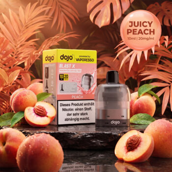 Vaporesso Dojo Blast X Pod Nachfüllbehälter 10ml - Juicy Peach - 20mg