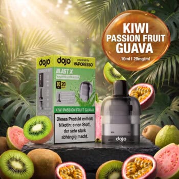 Vaporesso Dojo Blast X Pod Nachfüllbehälter 10ml - Kiwi Passion Fruit Guava - 20mg